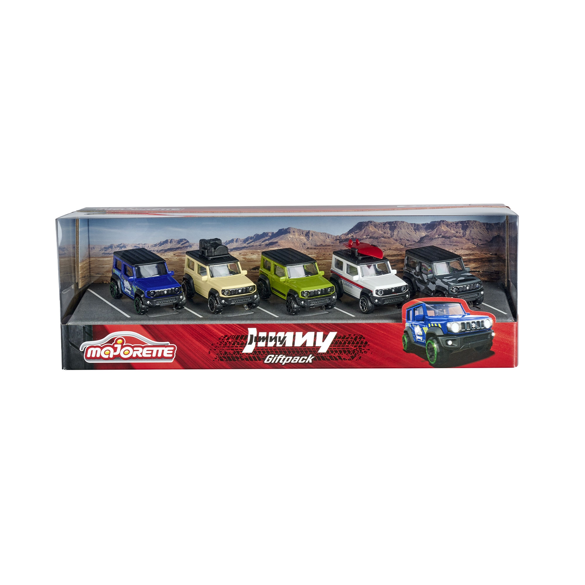 Majorette-Giftpack 5 Coche Suzuky Jimny 2