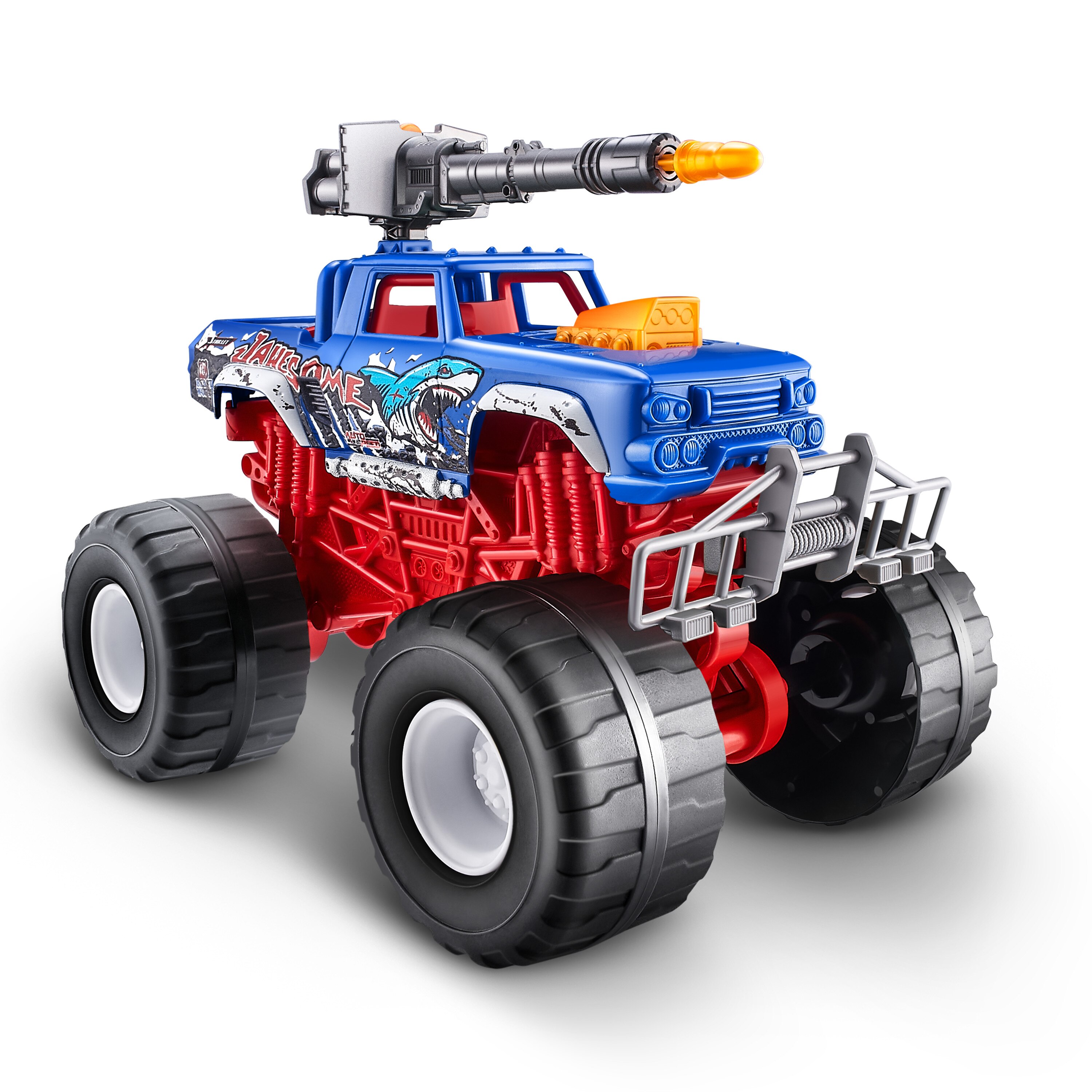 Vehículo Metal Machines-Monster Truck Wars con lanzador, luces y sonido 5