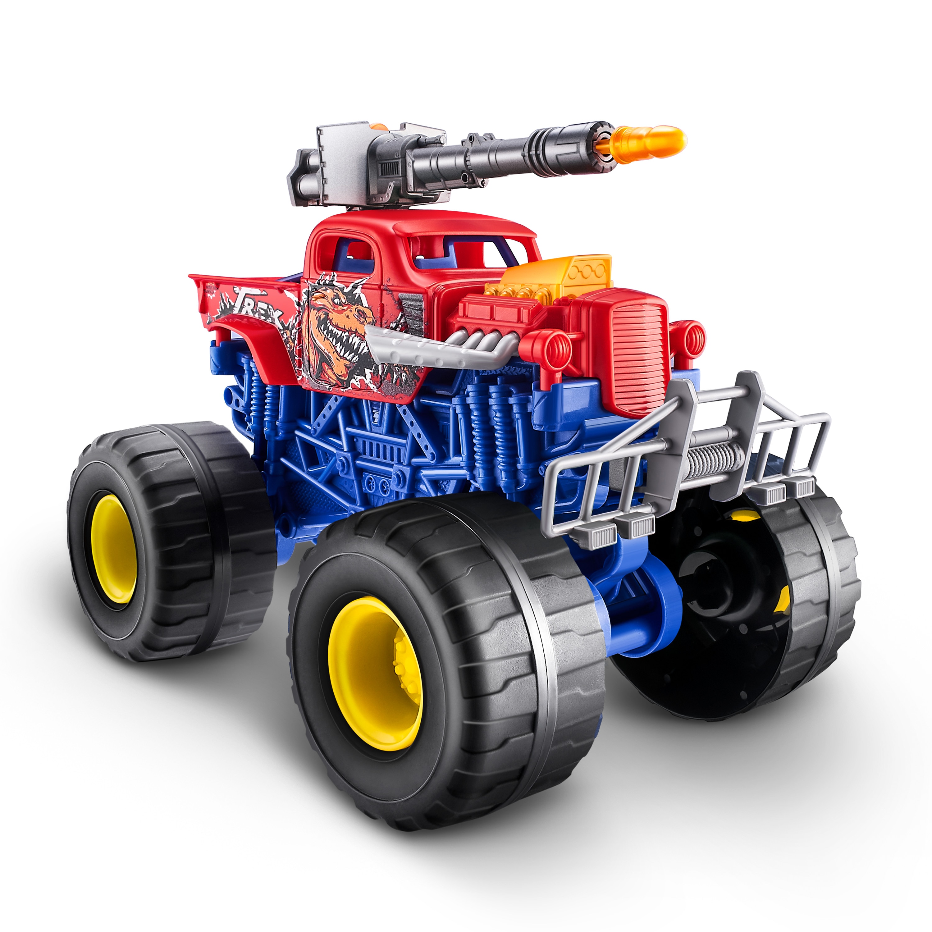 Vehículo Metal Machines-Monster Truck Wars con lanzador, luces y sonido 7