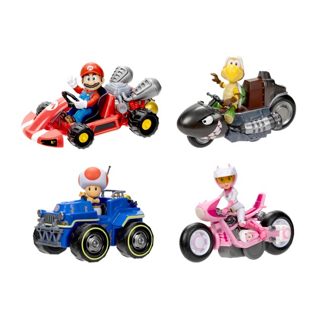 Karts 5 cm y figura extraible Super Mario Bros La Película