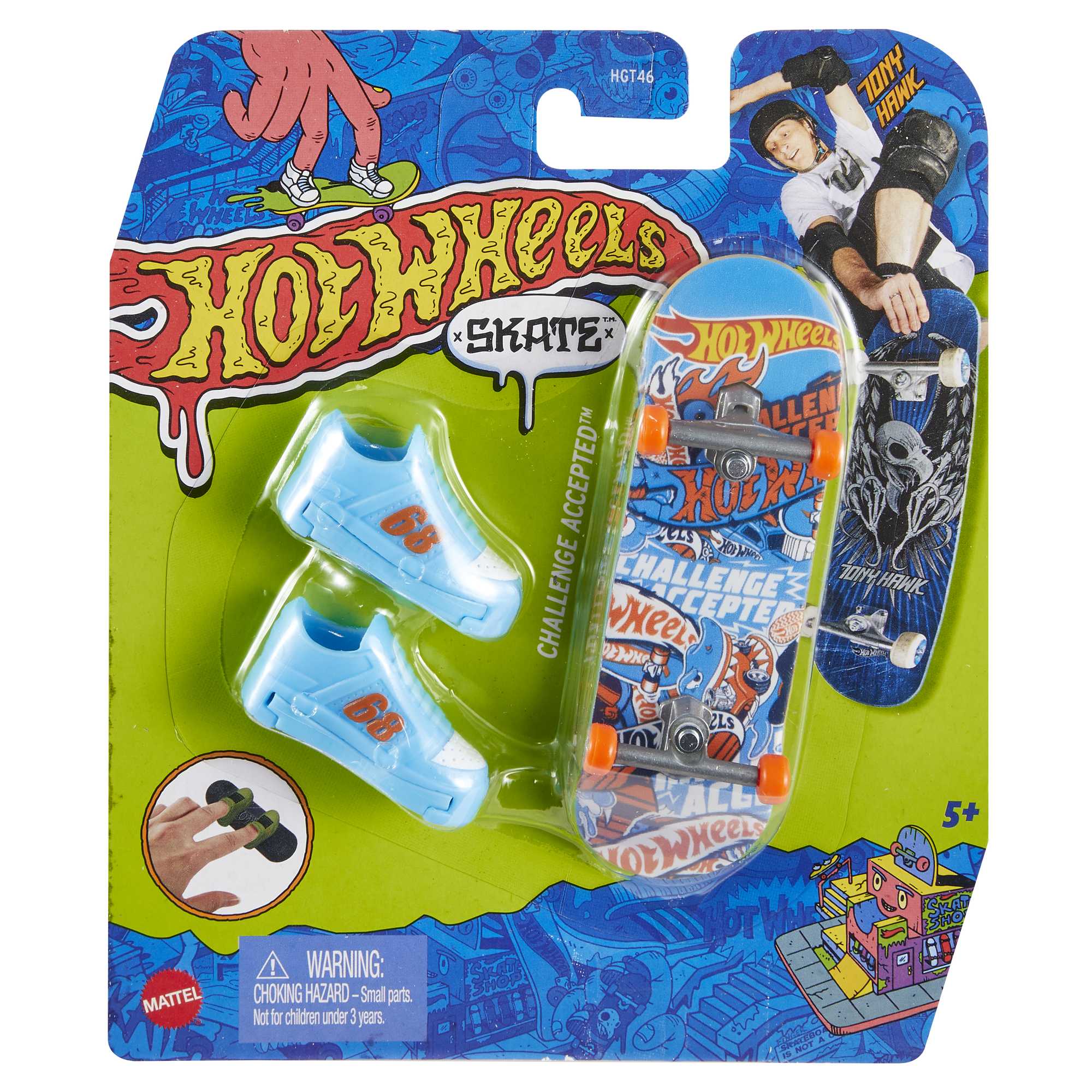 Hot Wheels Skate Monopatín de juguete con zapatillas para dedos (modelos surtidos) 4