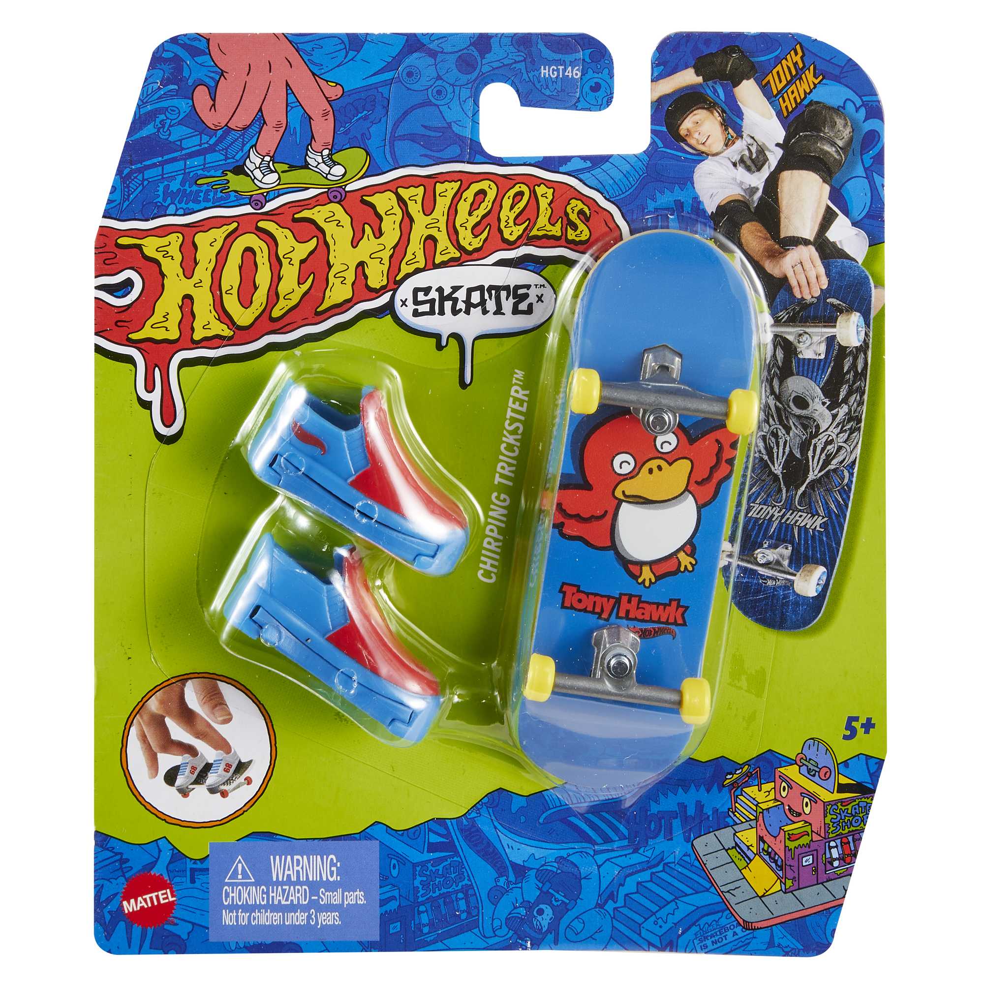Hot Wheels Skate Monopatín de juguete con zapatillas para dedos (modelos surtidos) 5