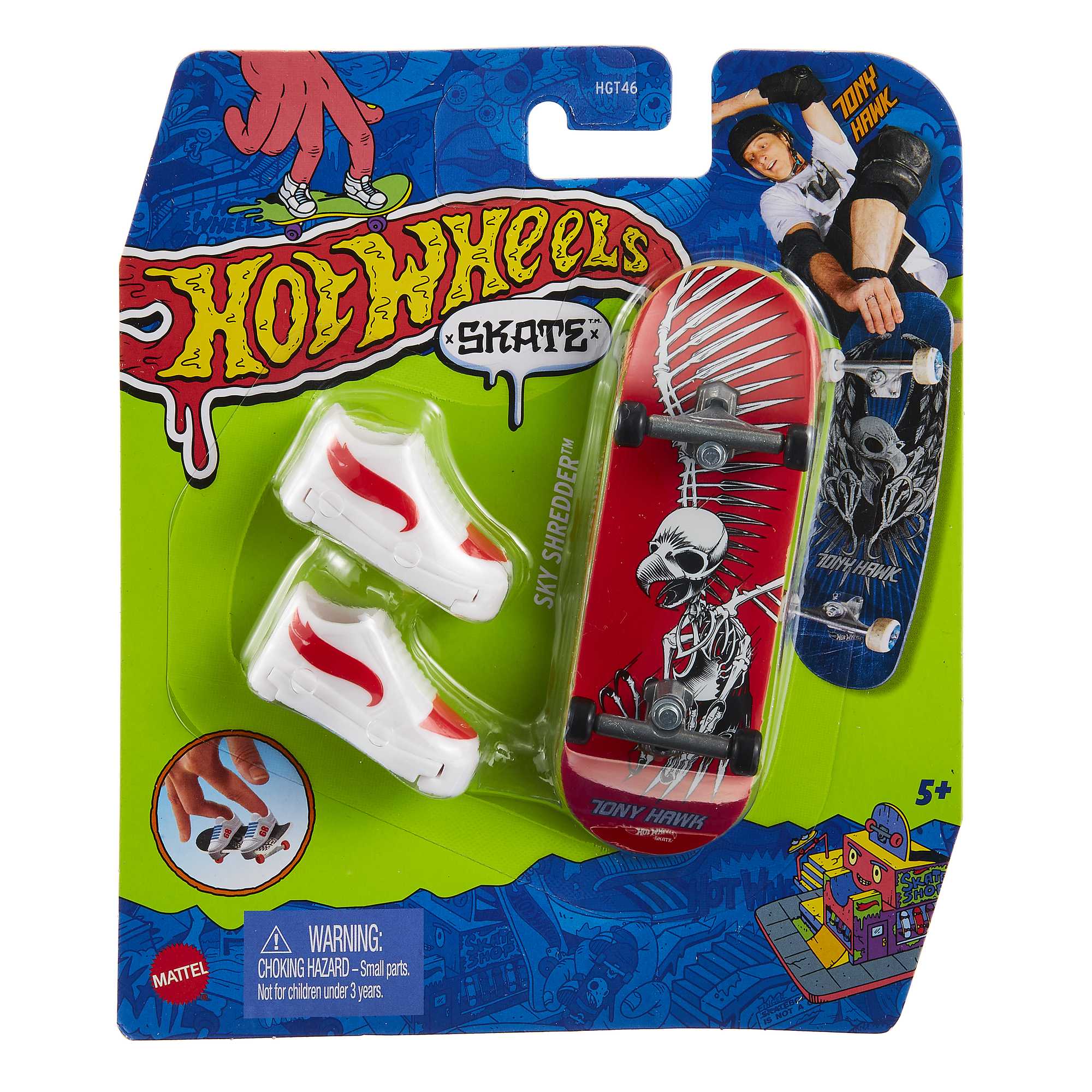 Hot Wheels Skate Monopatín de juguete con zapatillas para dedos (modelos surtidos) 8