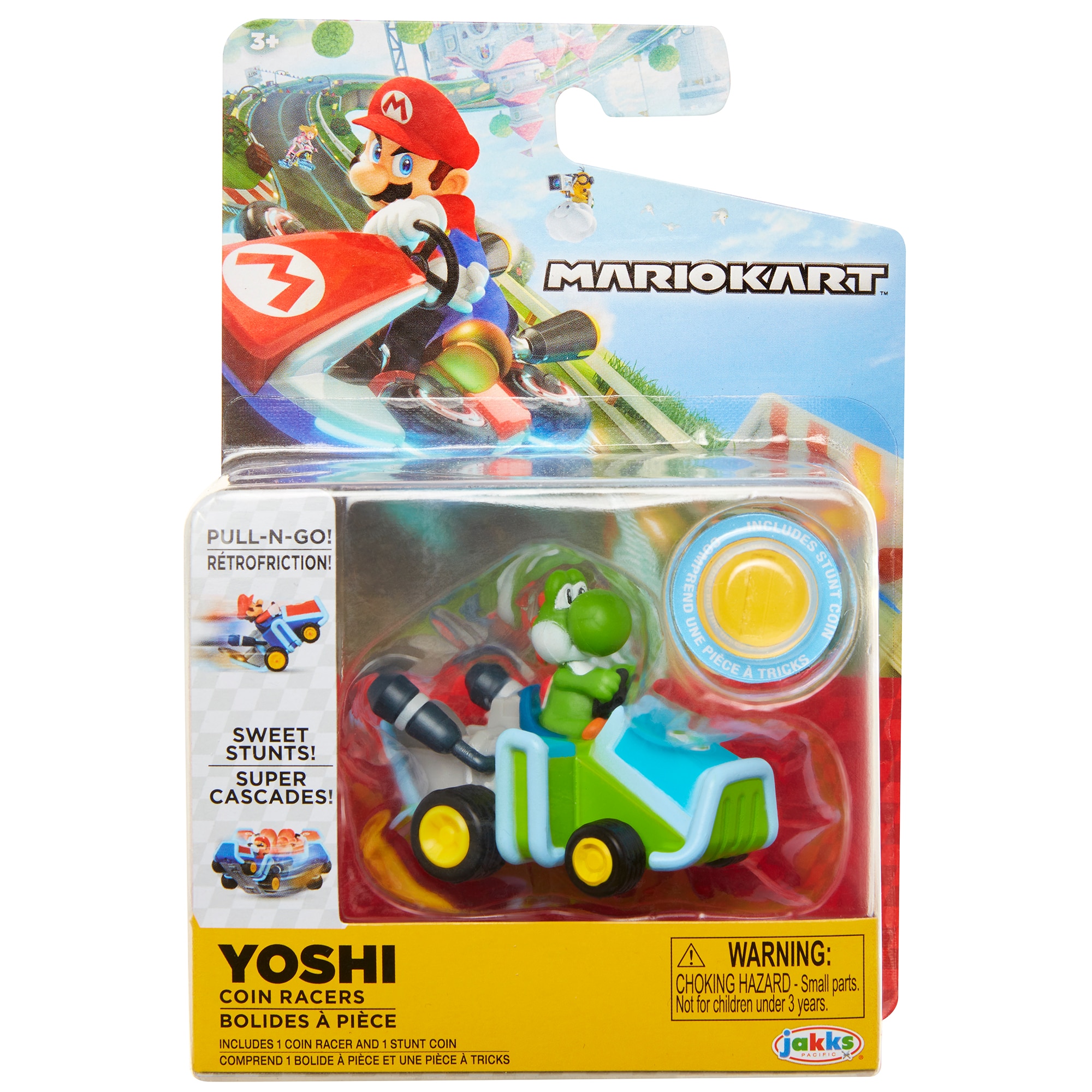 Vehículos surtidos Mini Kart Racers con moneda y retro fricción Super Mario Nintendo 3