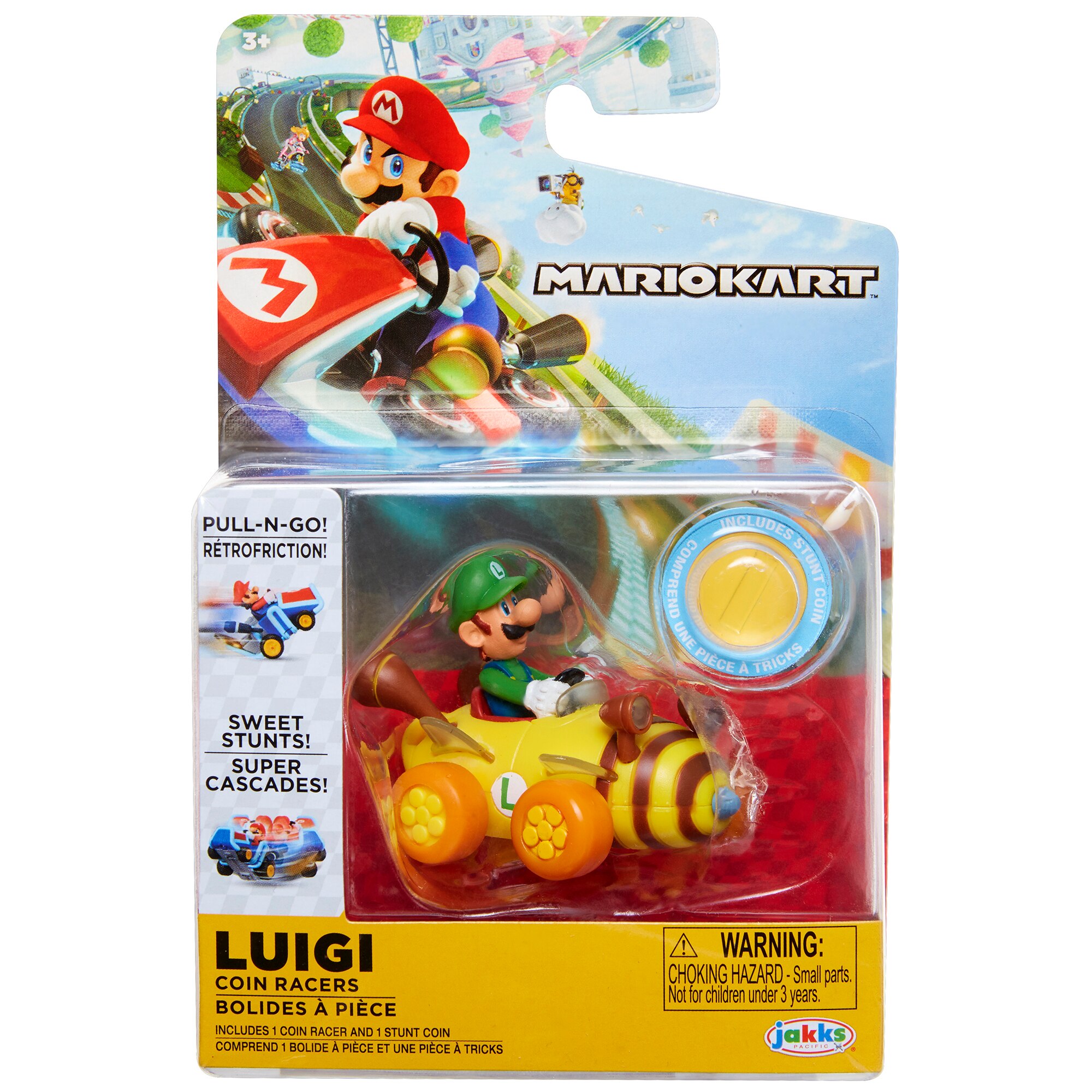 Vehículos surtidos Mini Kart Racers con moneda y retro fricción Super Mario Nintendo 4