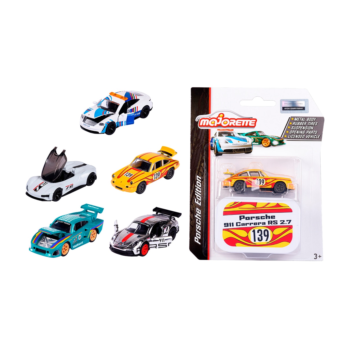 Imagen 0 de Majorette- Porsche Motorsport Deluxe 1:64, 5 Surt