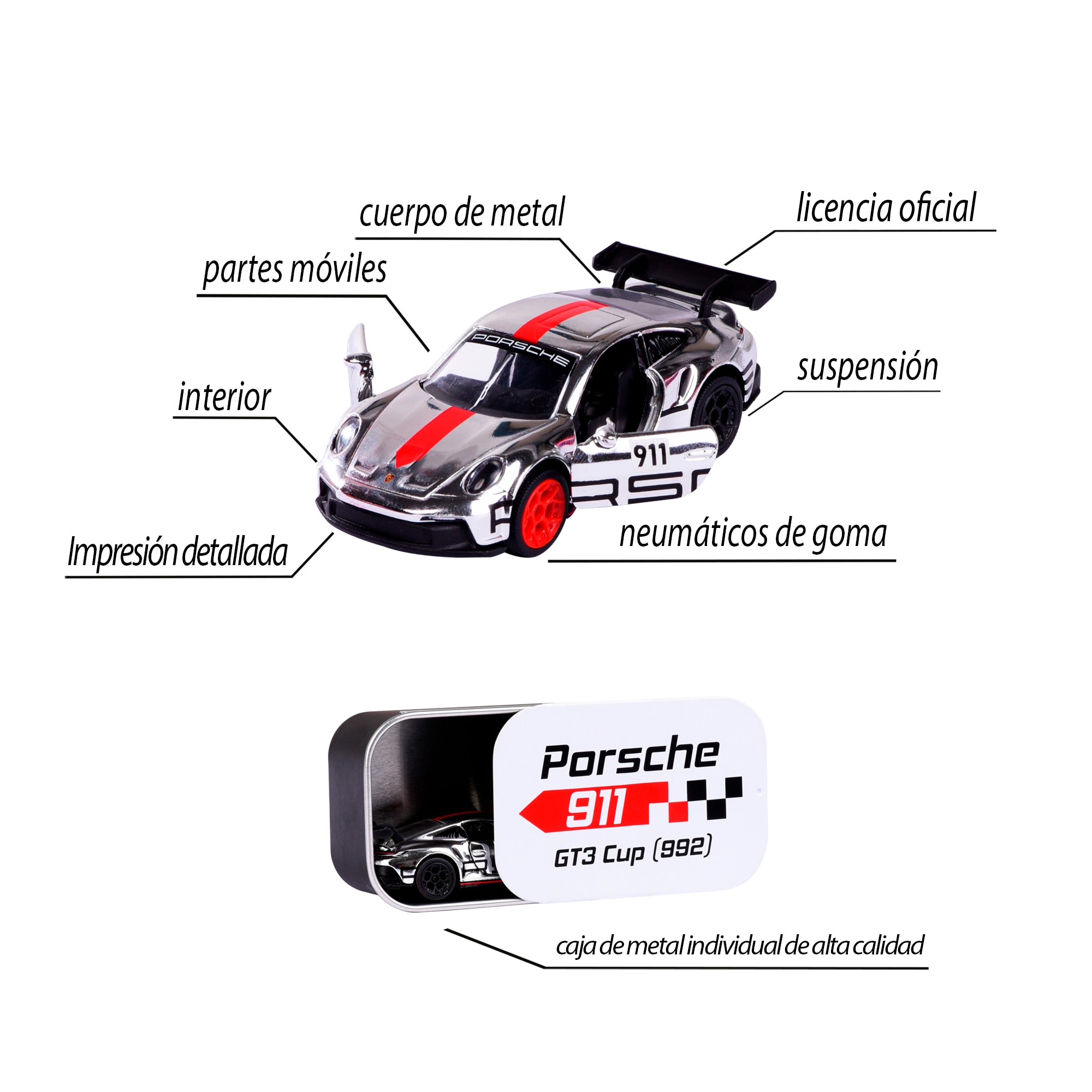 Majorette- Porsche Motorsport Deluxe 1:64, 5 Surt 5