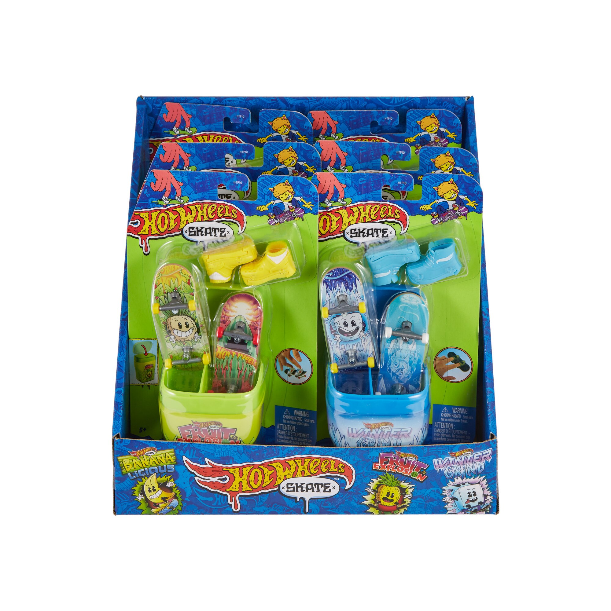 Caja de chicles con 2 monopatines Hot Wheels Skate modelos surtidos 7