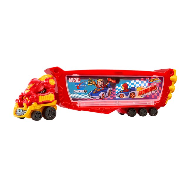 Imagen 0 de Camión transporte para coches de juguete Hulkbuster Hot Wheels Racerverse
