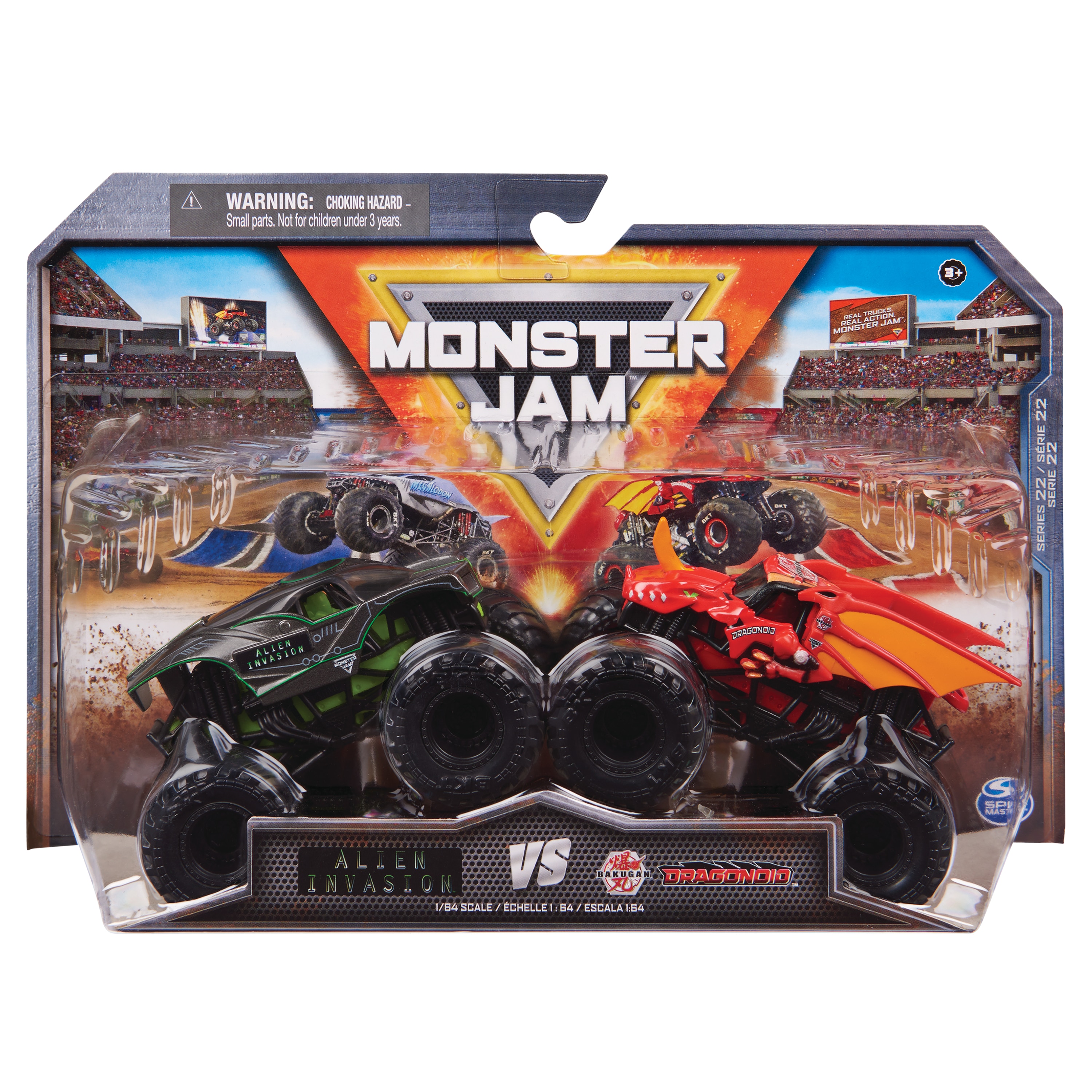 Pack 2 carros1:64 Monster Jam - Artigo Sortido. Envio realizado de forma aleatória 6