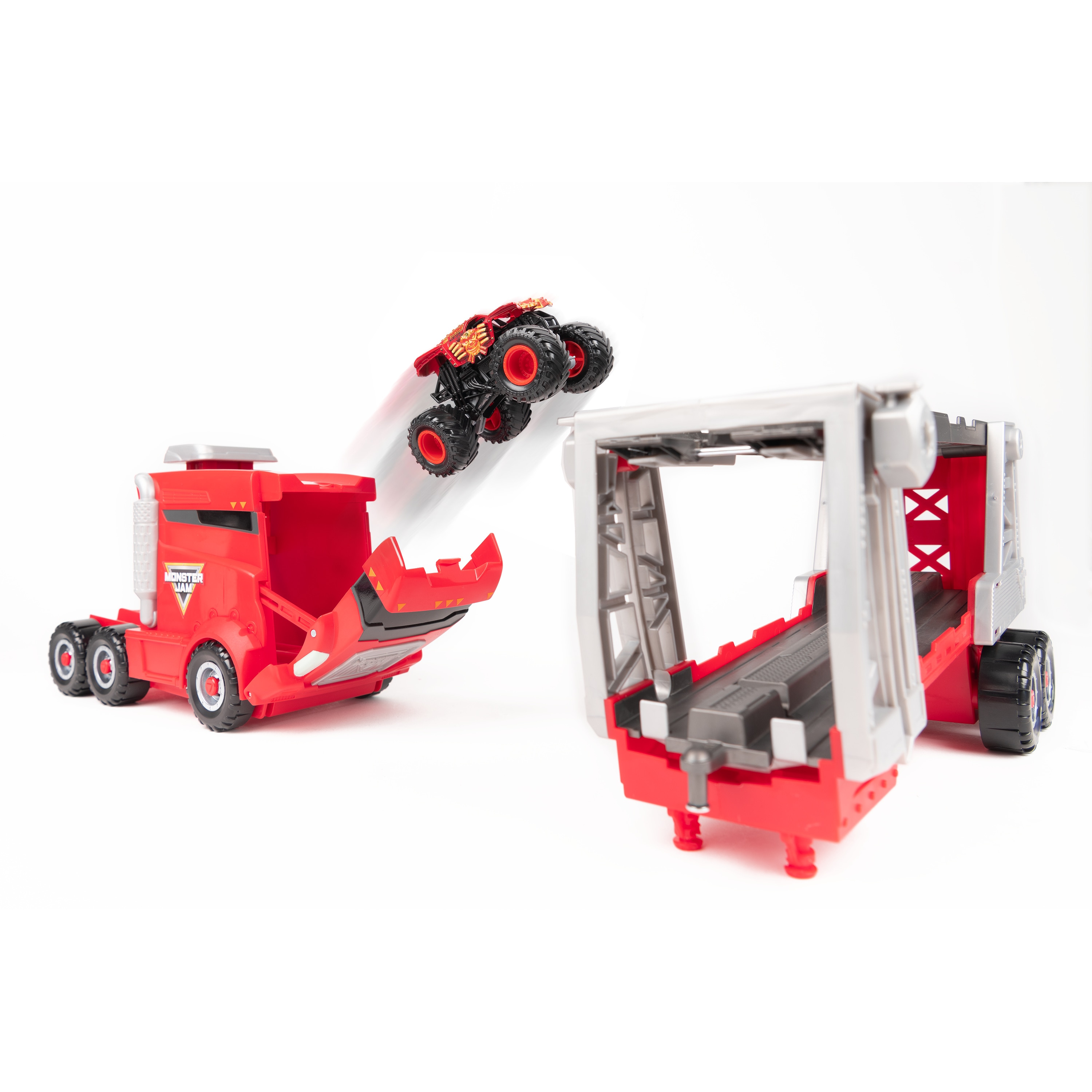 Camión lanzador 1:64 Launch N Go Hauler Monster Jam 3