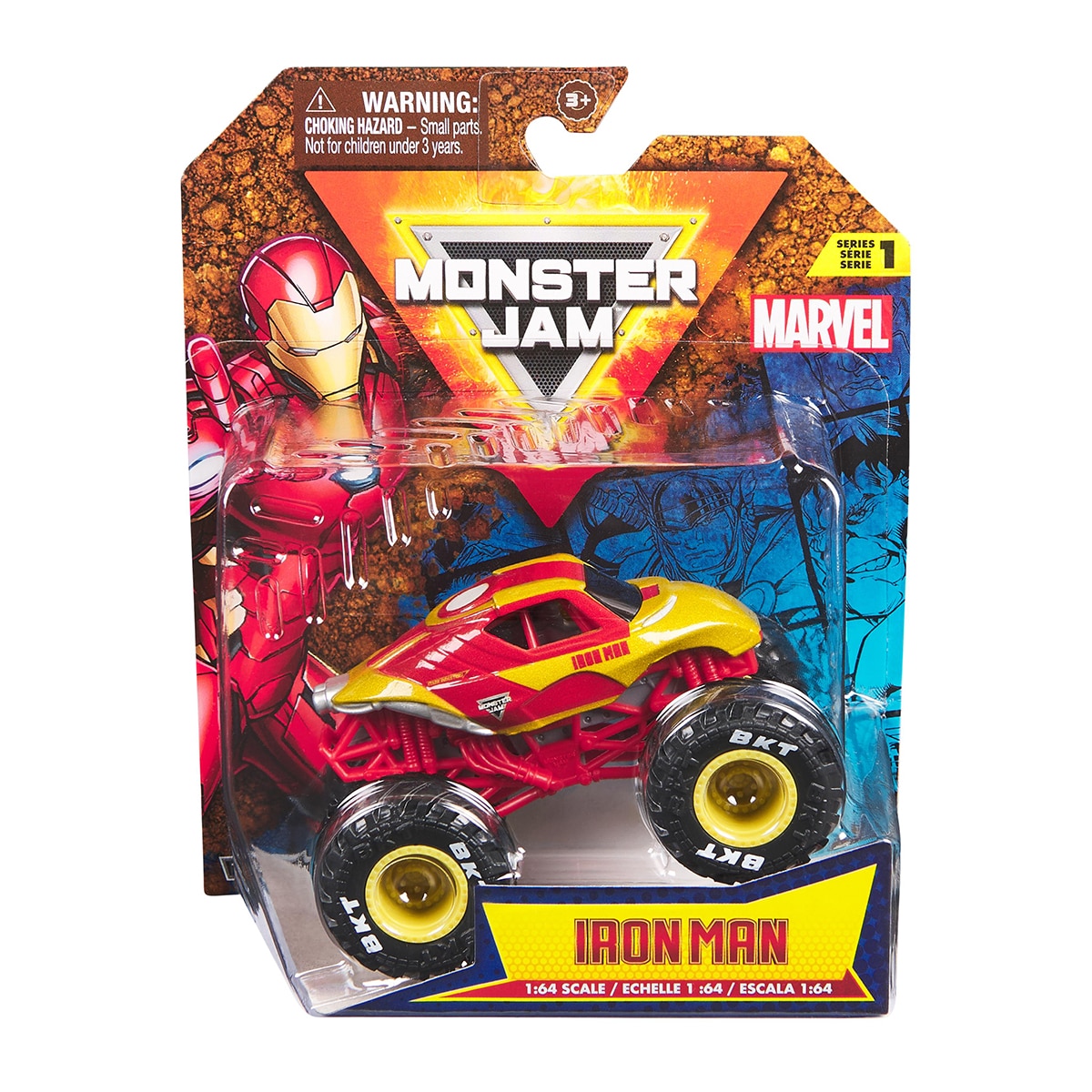 Vehículo de jueguete 1:64 Marvel Monster Jam modelos surtidos 6