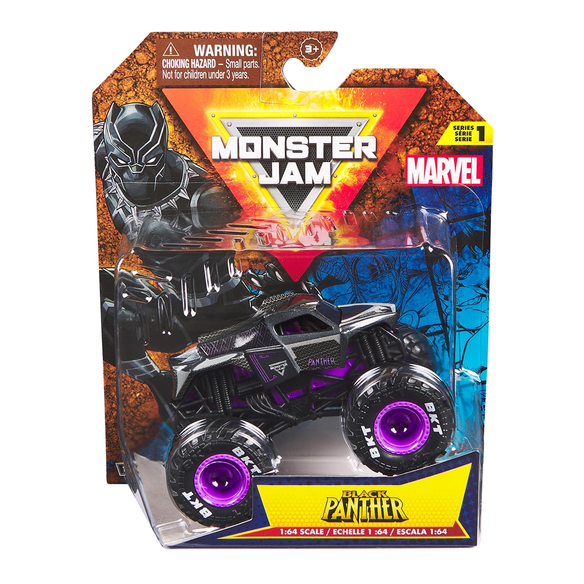 Vehículo de jueguete 1:64 Marvel Monster Jam modelos surtidos 7