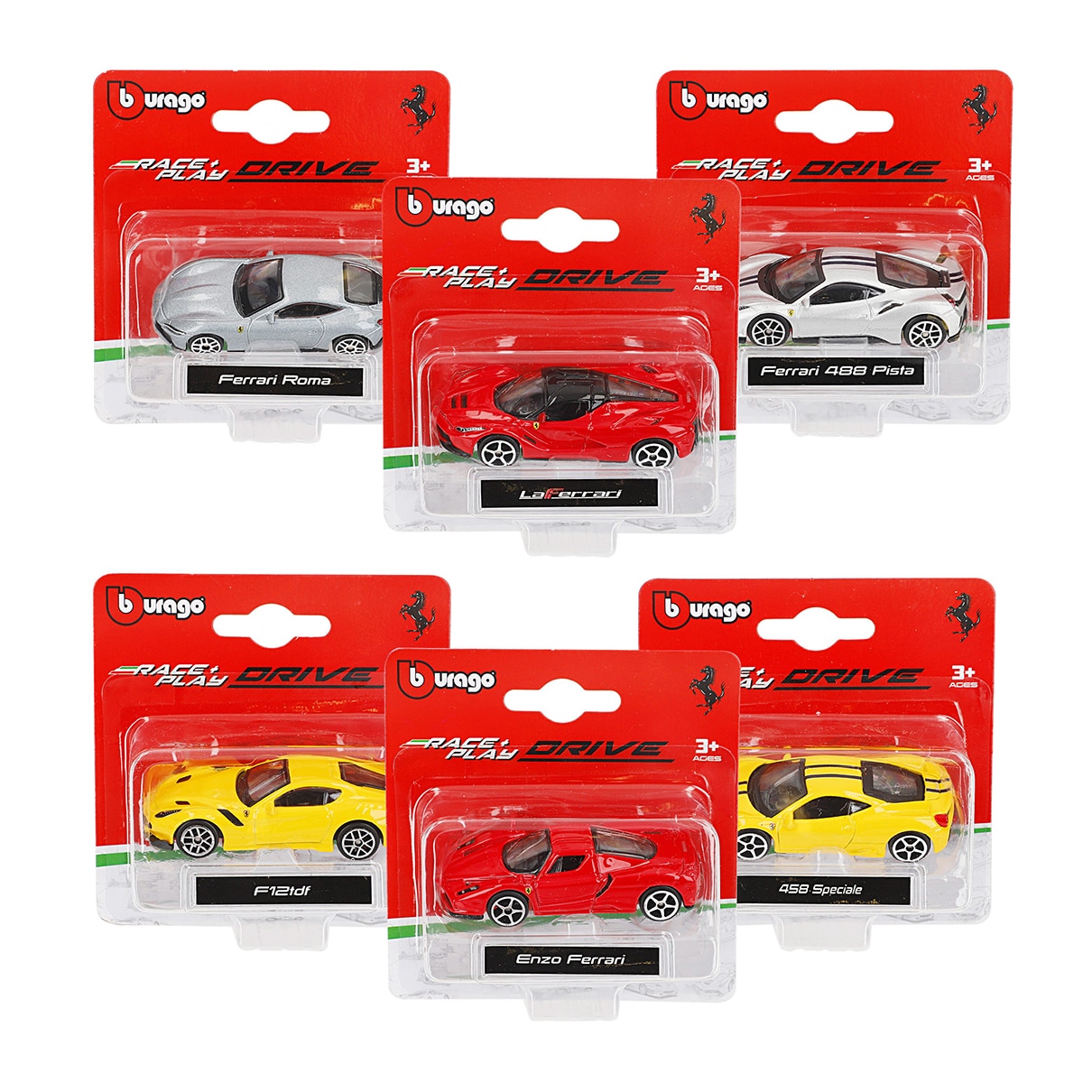 Imagen 0 de Colección Ferrari Metal 1:64 Bburago