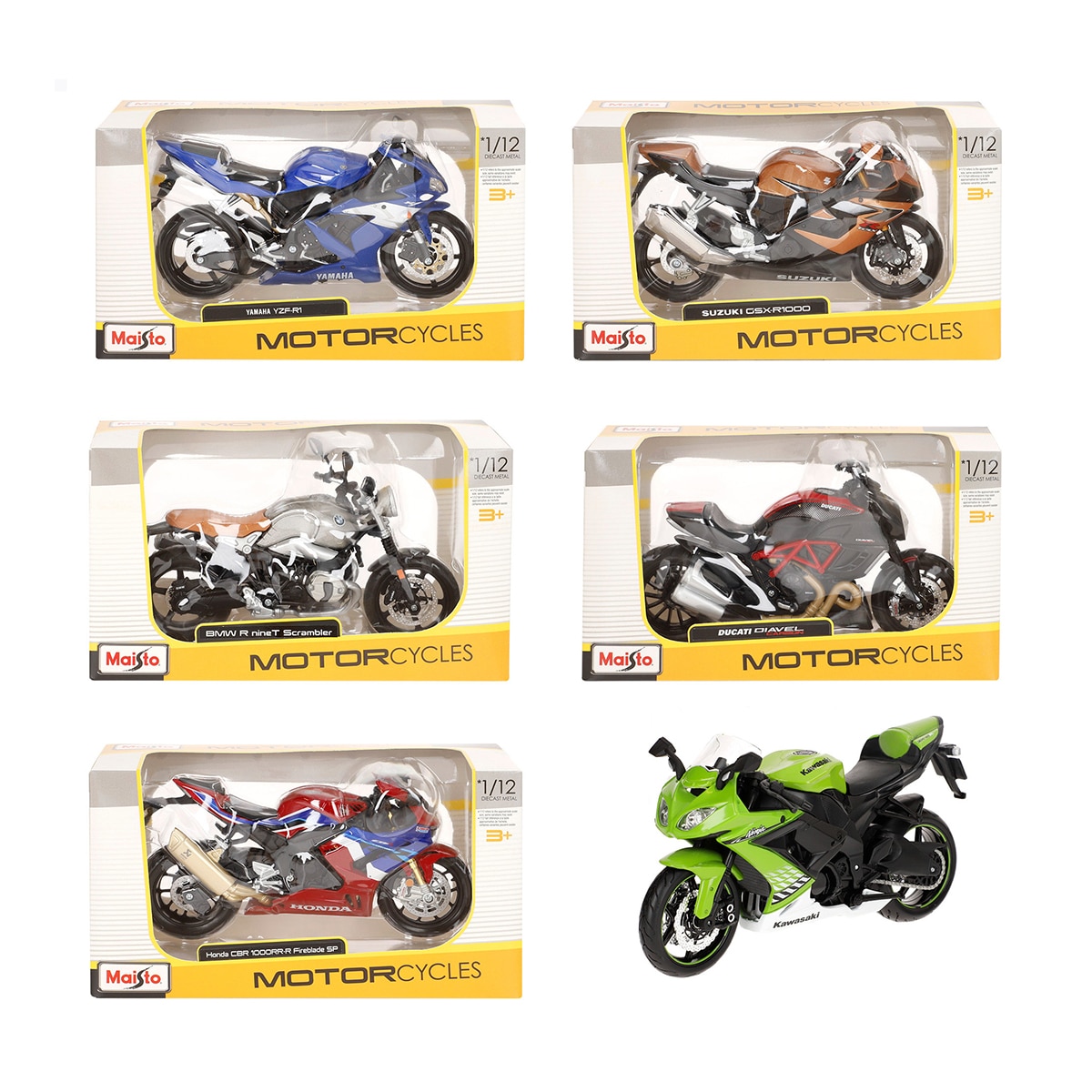 Imagen 0 de Colección Moto Sport Metal 1:12 Maisto