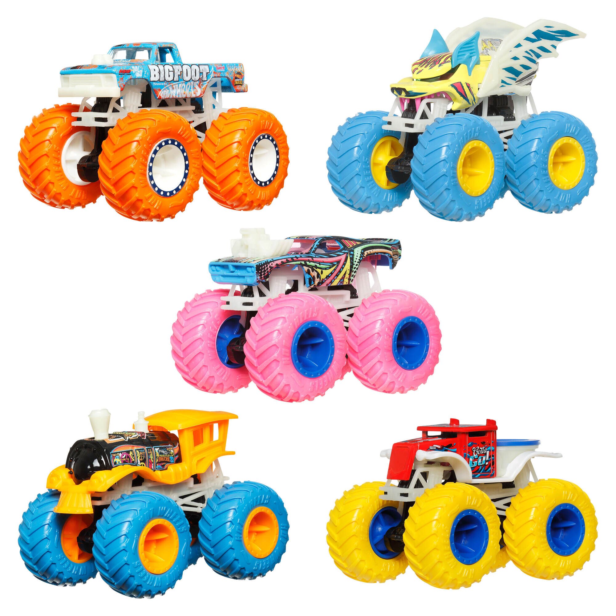Vehiculo Hot Wheels MT Glow in the Dark Camión Hot Wheels 2