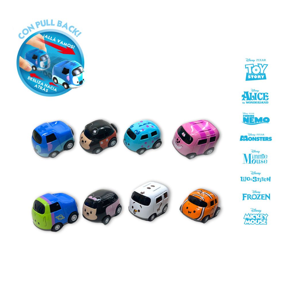 Vehículo de juguete Mini Cute Disney Bandai modelos surtidos 4