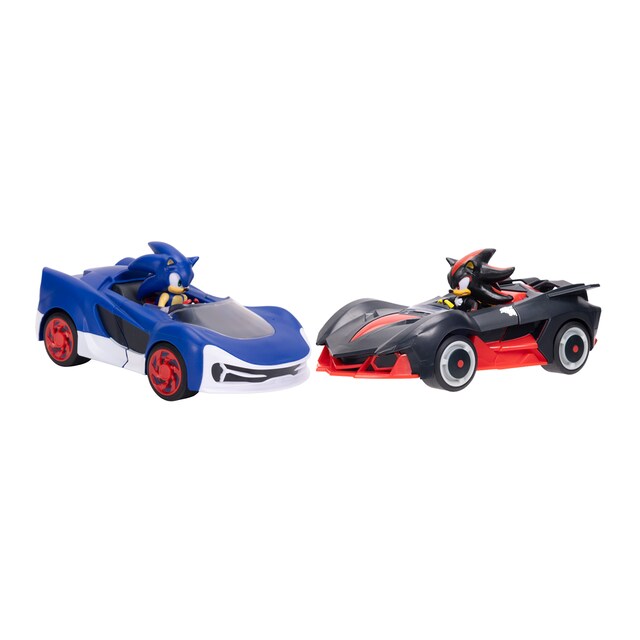 Imagen 0 de Vehículos personalizables Sonic y Shadow con figuras extraíbles de 7 cm Sonic The Hedgehog Sega