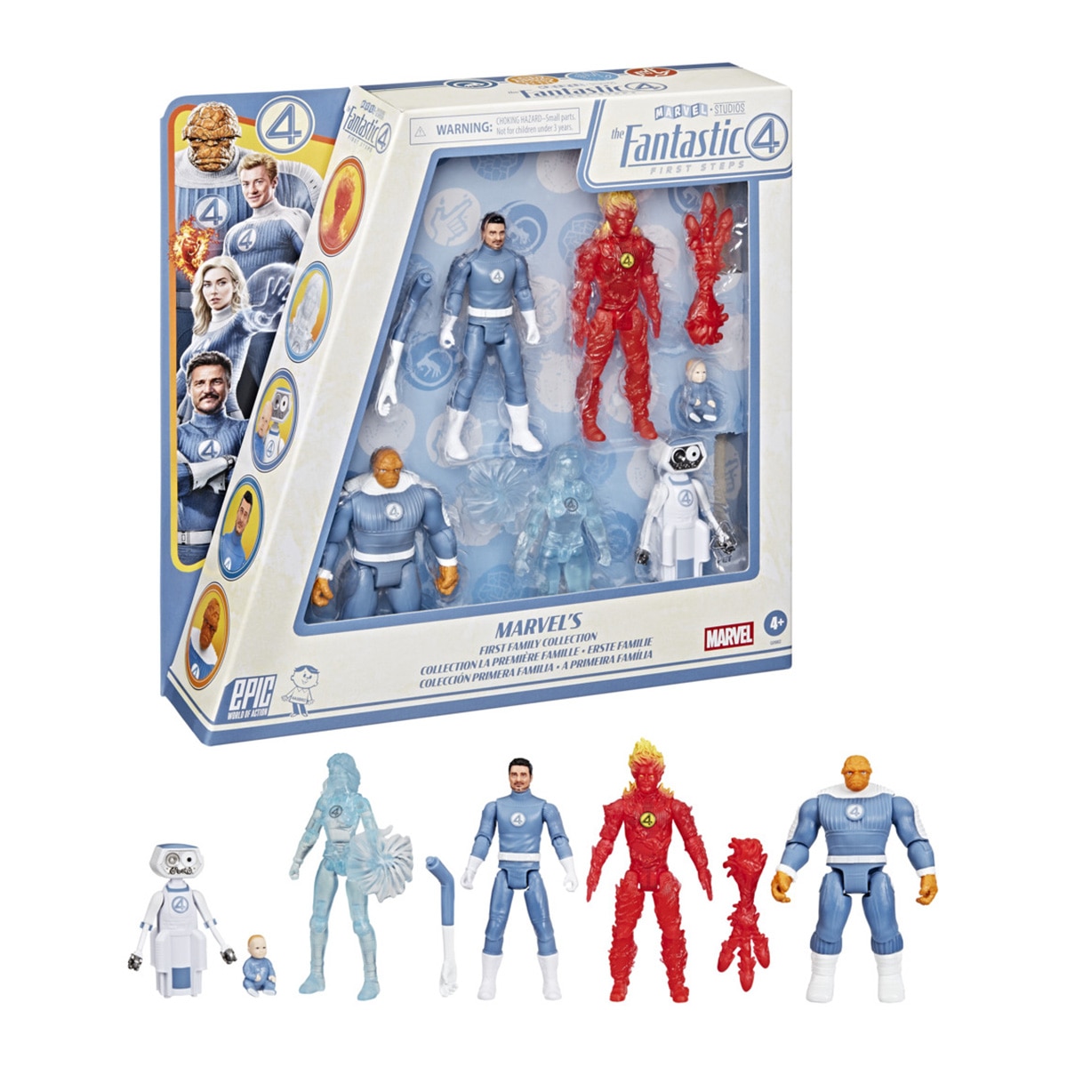 Colección 6 Figuras Primera Familia Los 4 Fantásticos Marvel 2
