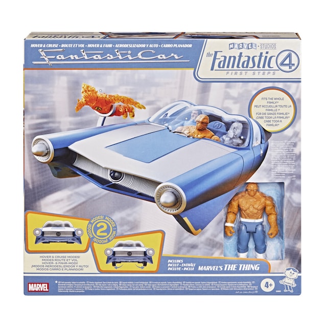 Imagen 0 de Fantasticar Aerodeslizador Auto y Figura Los 4 Fantasticos Marvel