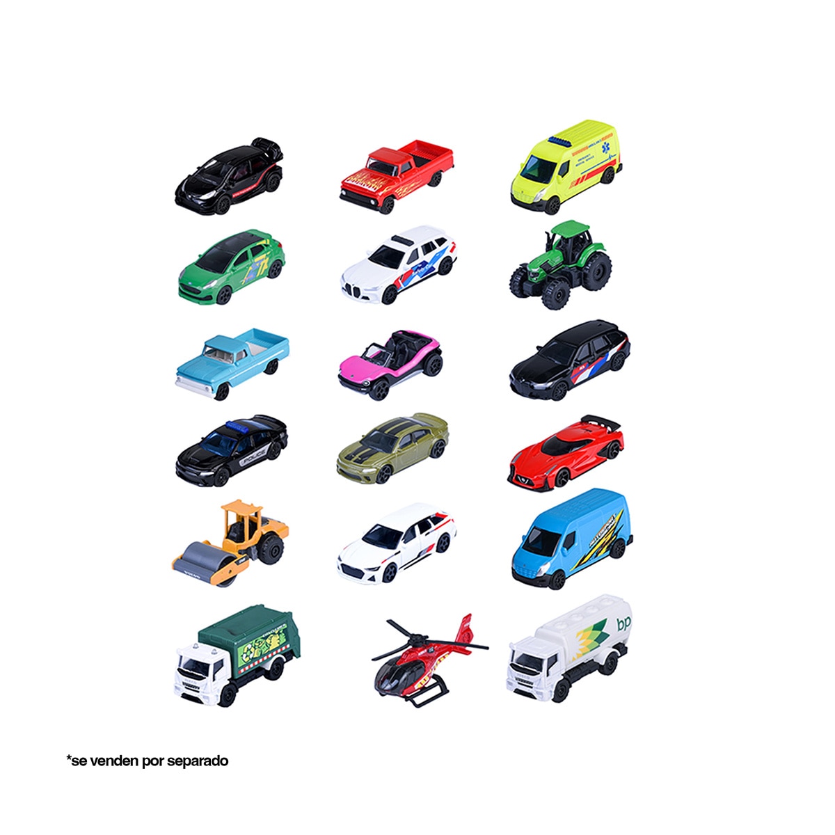 Vehículos de metal 1:64. 7,5 cm Street Cars Majorette modelos surtidos 2