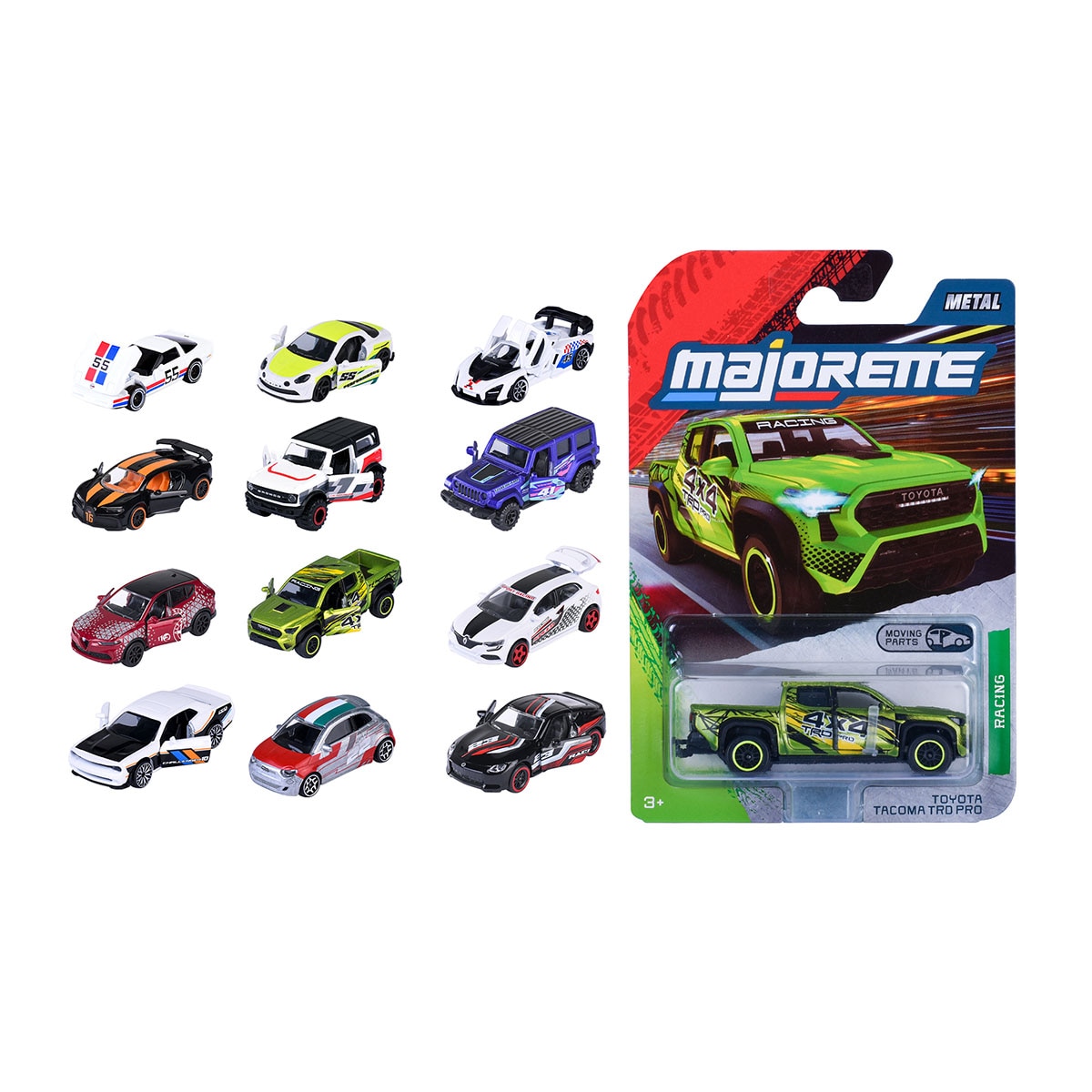 Imagen 0 de Coche de metal a escala 1:64 Ride Wild Premium Racing Majorette modelos surtidos