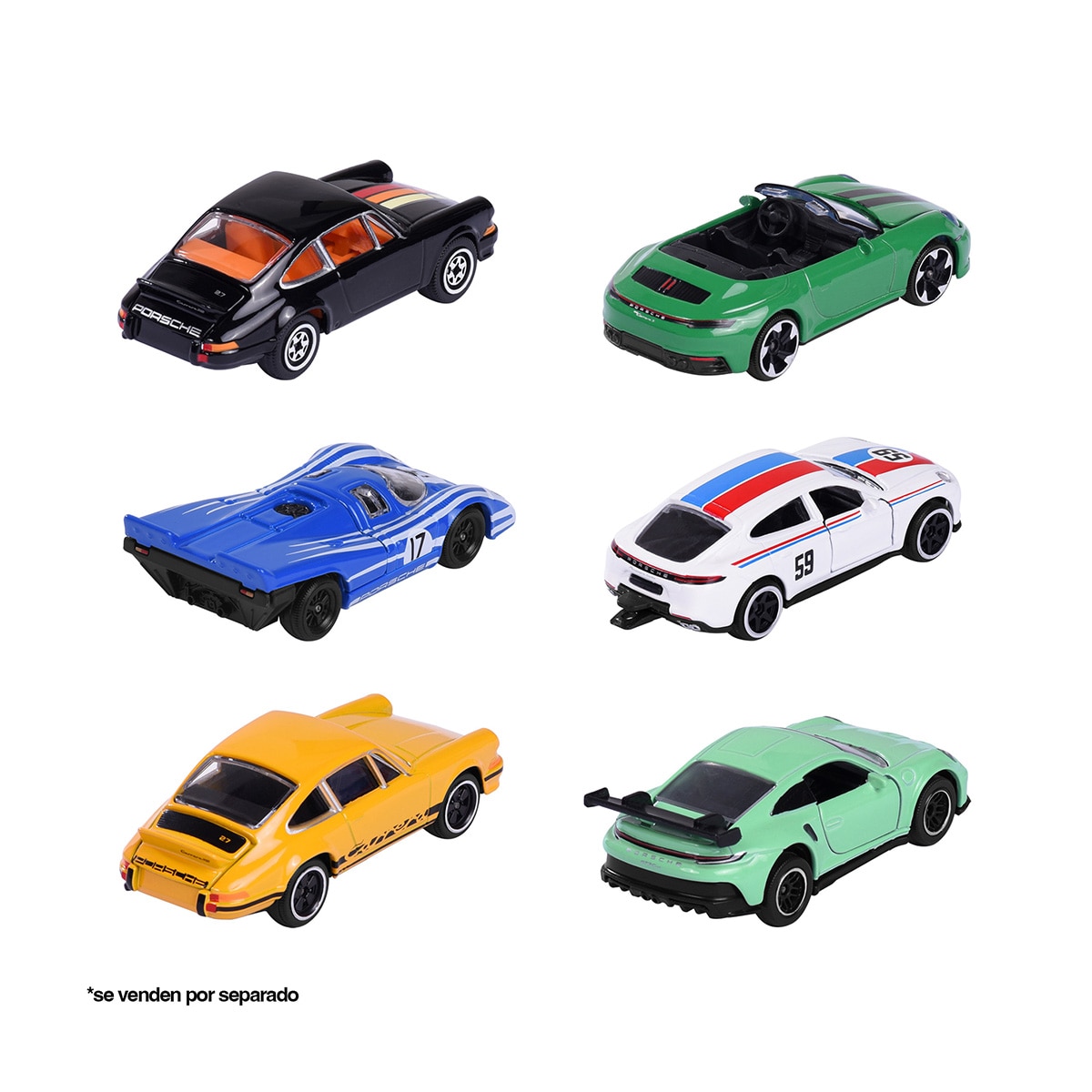 Coche de metal a escala 1:64 Ride Cool Premium Porsche Majorette modelos surtidos 4