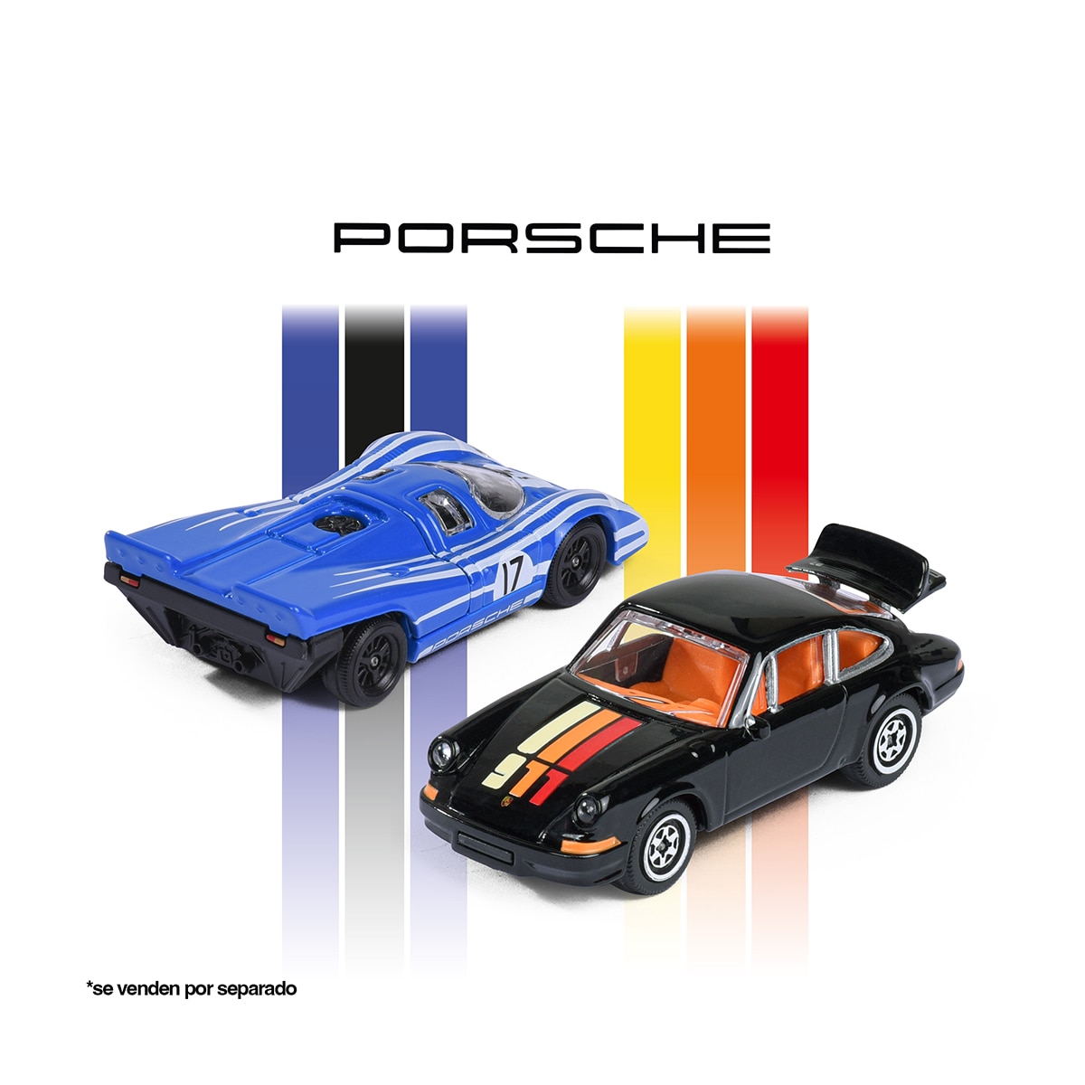 Coche de metal a escala 1:64 Ride Cool Premium Porsche Majorette modelos surtidos 9
