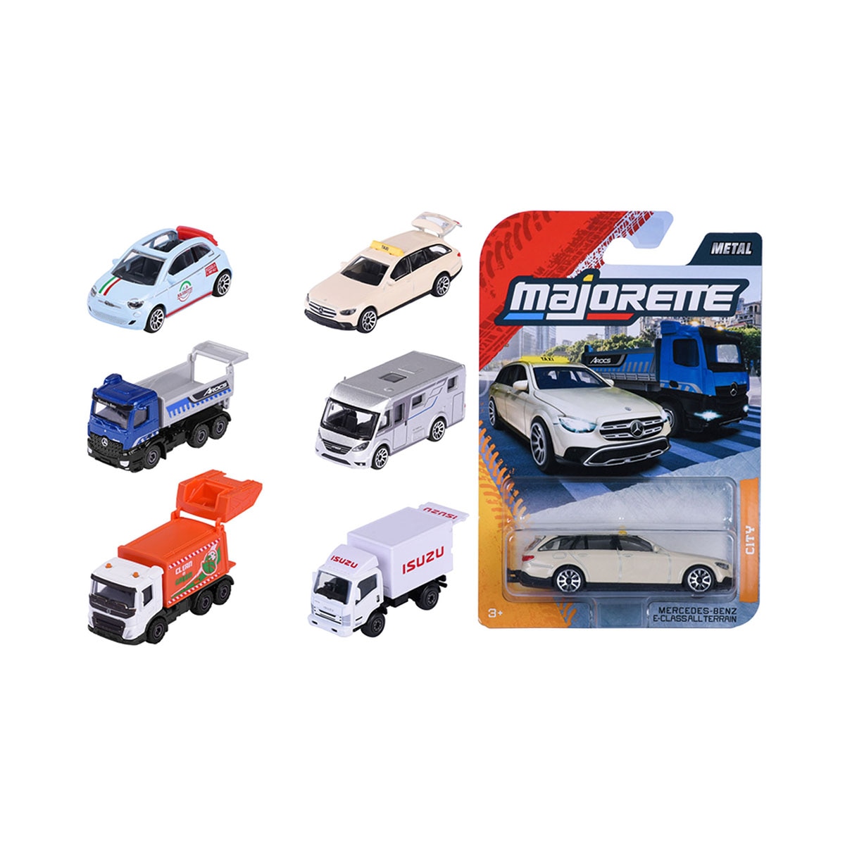 Imagen 0 de Coche de metal a escala 1:64 Ride Strong Premium City Majorette modelos surtidos