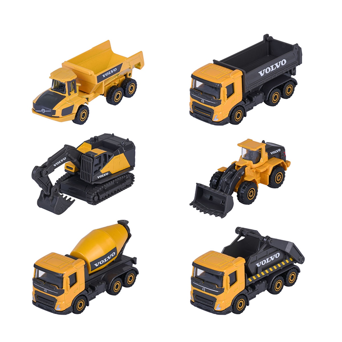 Vehículo construcción Volvo metal escala 1:64 Ride Strong Premium Construction Majorette modelos surtidos 3