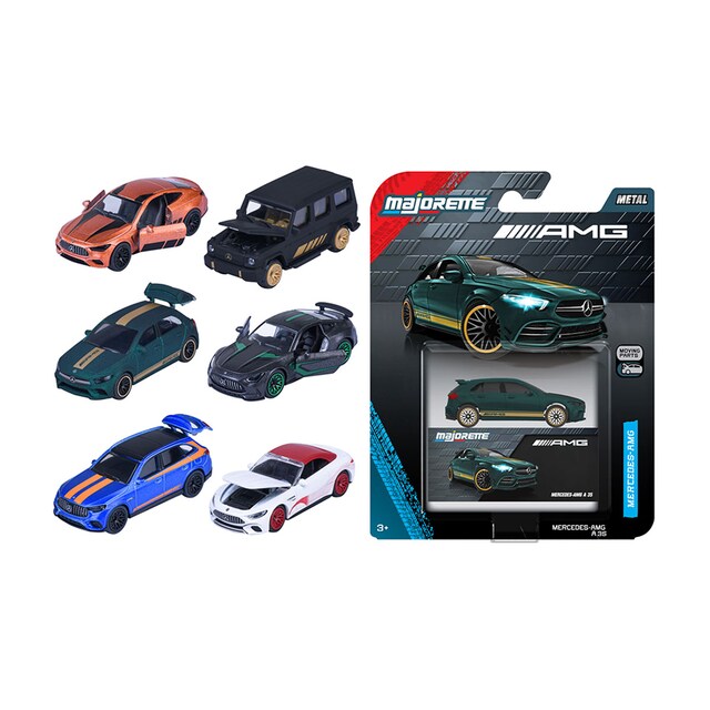 Imagen 0 de Coche de metal a escala 1:64 Ride Cool Deluxe Mercedes AMG Majorette modelos surtidos
