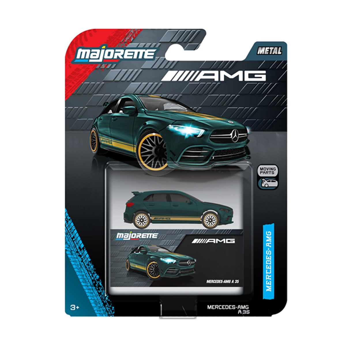 Coche de metal a escala 1:64 Ride Cool Deluxe Mercedes AMG Majorette modelos surtidos 3