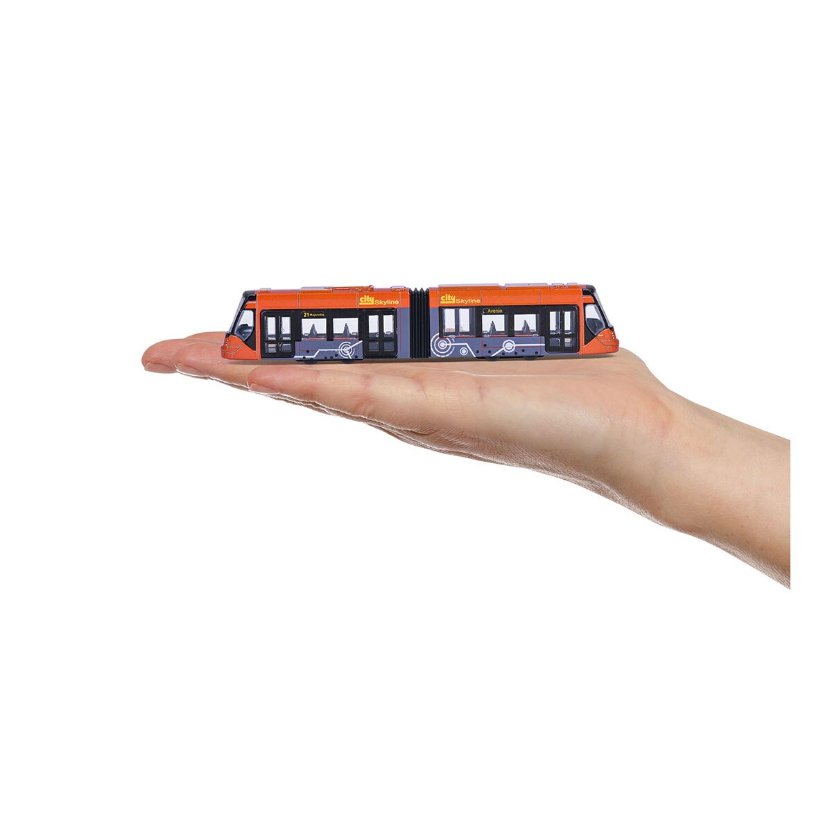 Autobús MAN o Tranvía AVENIO de metal a escala 1:64 Ride Strong Premium City Majorette modelos surtidos 8