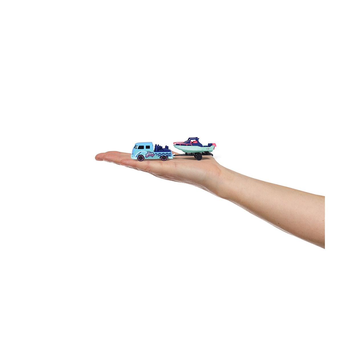Trailer con remolque de metal a escala 1:64 Ride Wild Premium Volkswagen Majorette modelos surtidos 7