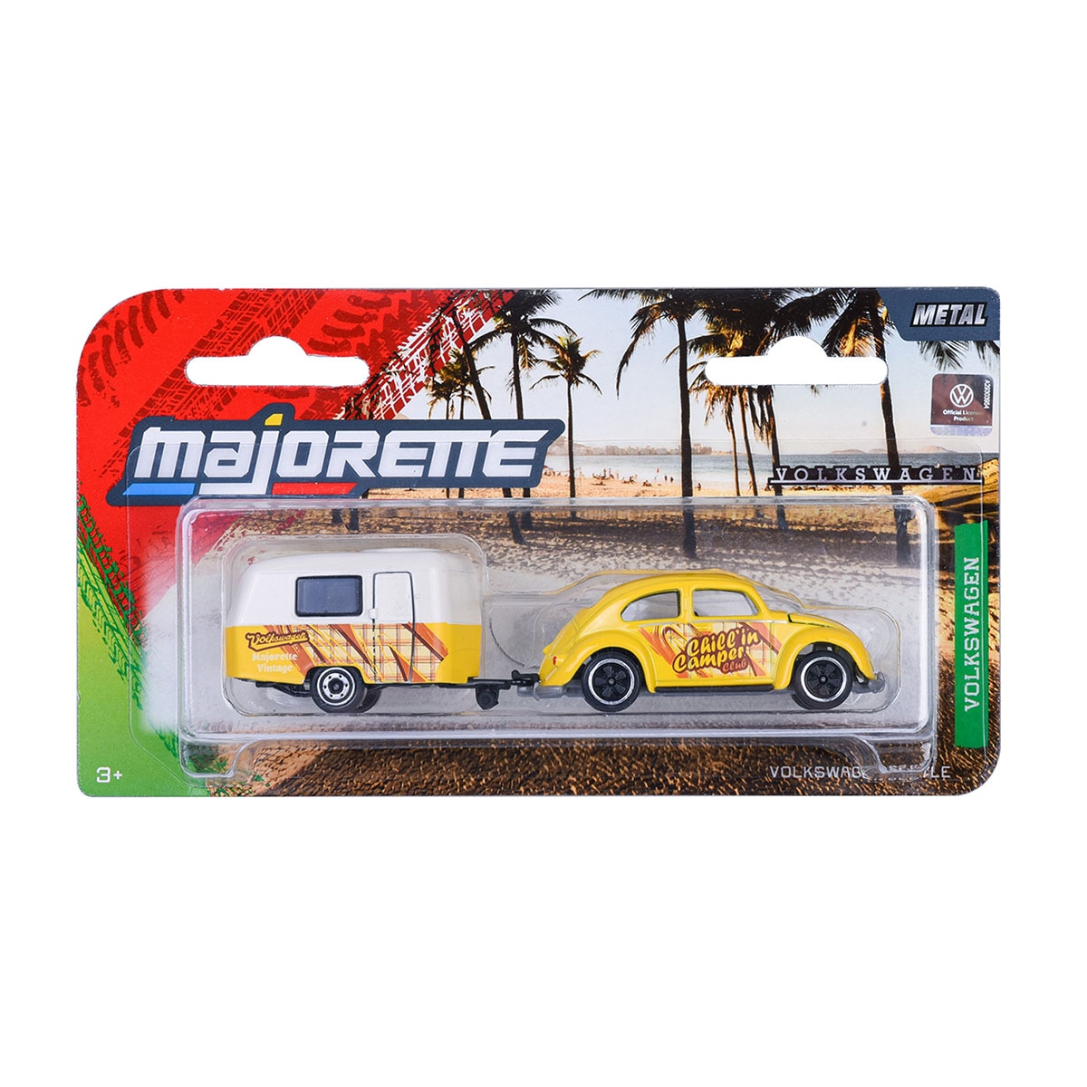 Trailer con remolque de metal a escala 1:64 Ride Wild Premium Volkswagen Majorette modelos surtidos 9