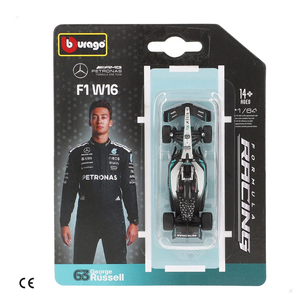 Coche de metal 1:64 F1 2025 Réplica Escudería Burago modelos surtidos 4