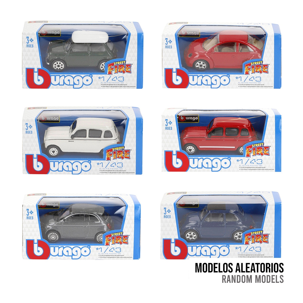 Imagen 0 de Coche Metal 1:43 Clasicos Bburago modelos surtidos
