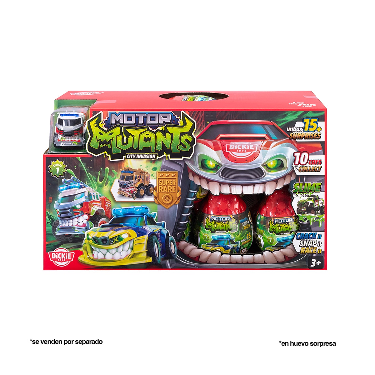 Huevo Sorpresa 20 Coche para montar de 8,5cm Motor Mutants Dickie 12