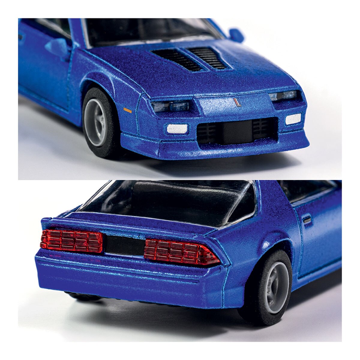 Coche de metal serie Collection 1985 Chevrolet Camaro azul  Majorette 7