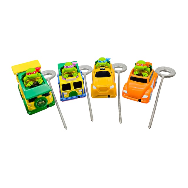 Super Vehículo lanzador de Tortugas Ninja Clásico de 9 cm modelos surtidos