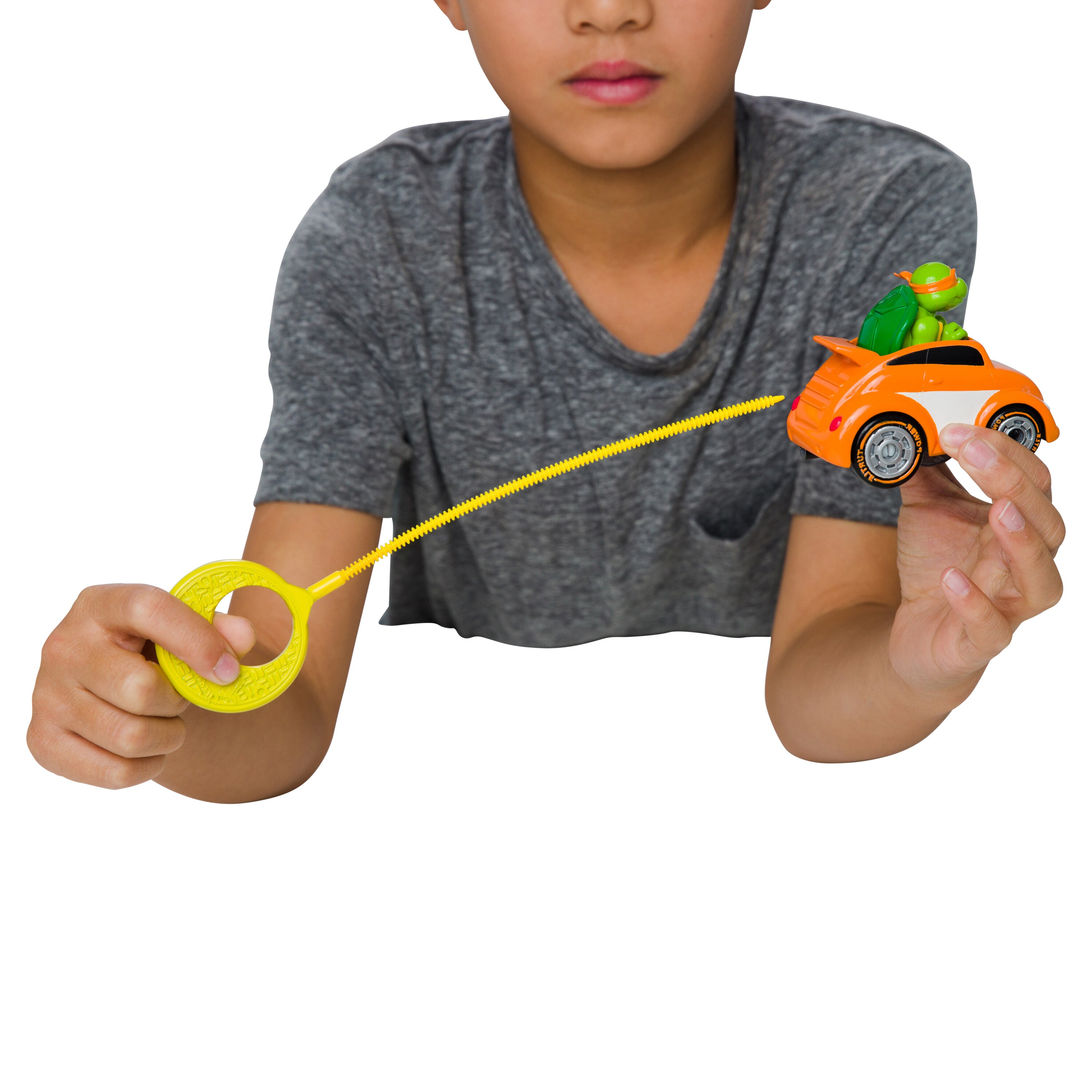 Super Vehículo lanzador de Tortugas Ninja Clásico de 9 cm modelos surtidos 3