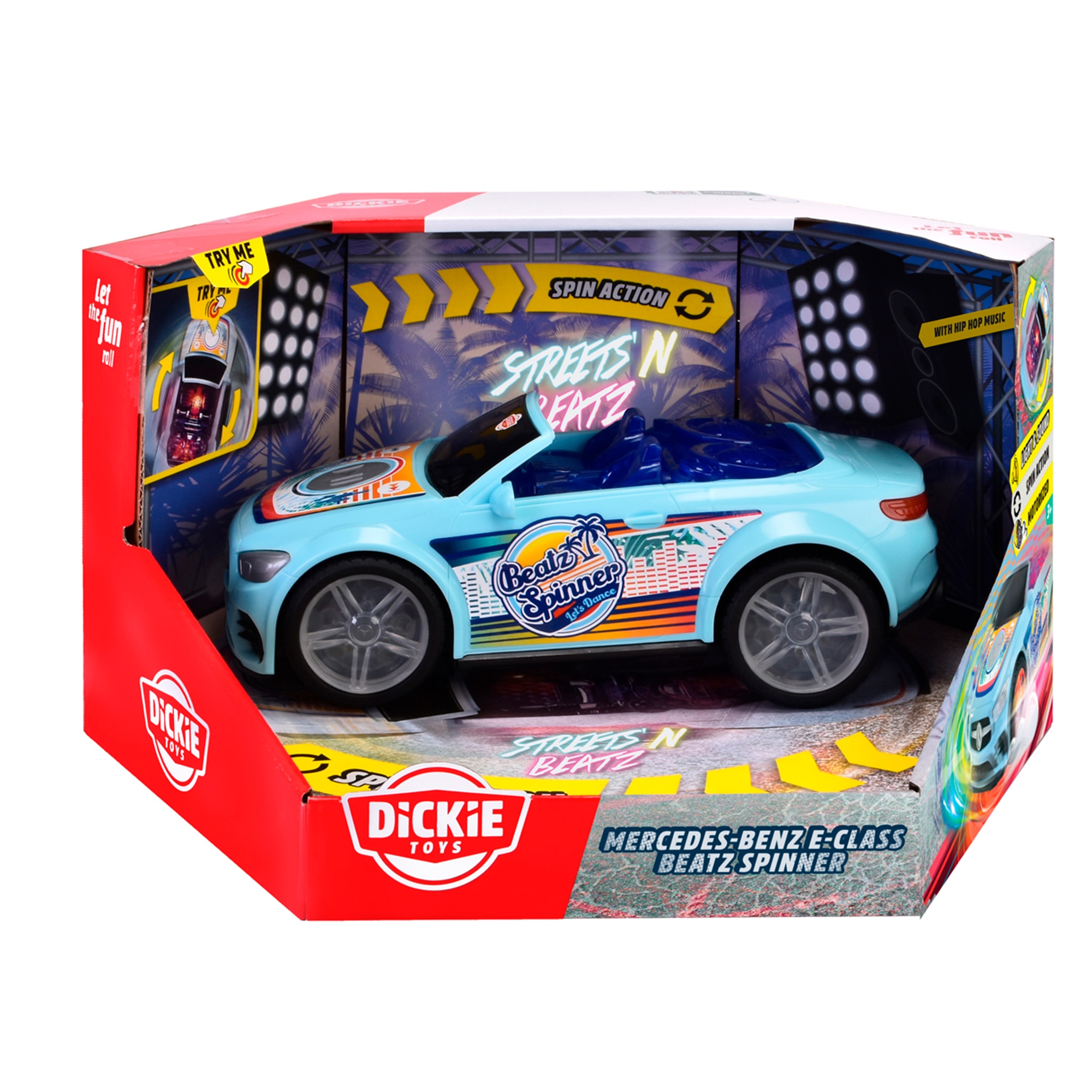 Vehículo de juguete Mercedes Clase E Beat Spinner Streets'n Beatz Dickie Toys 7