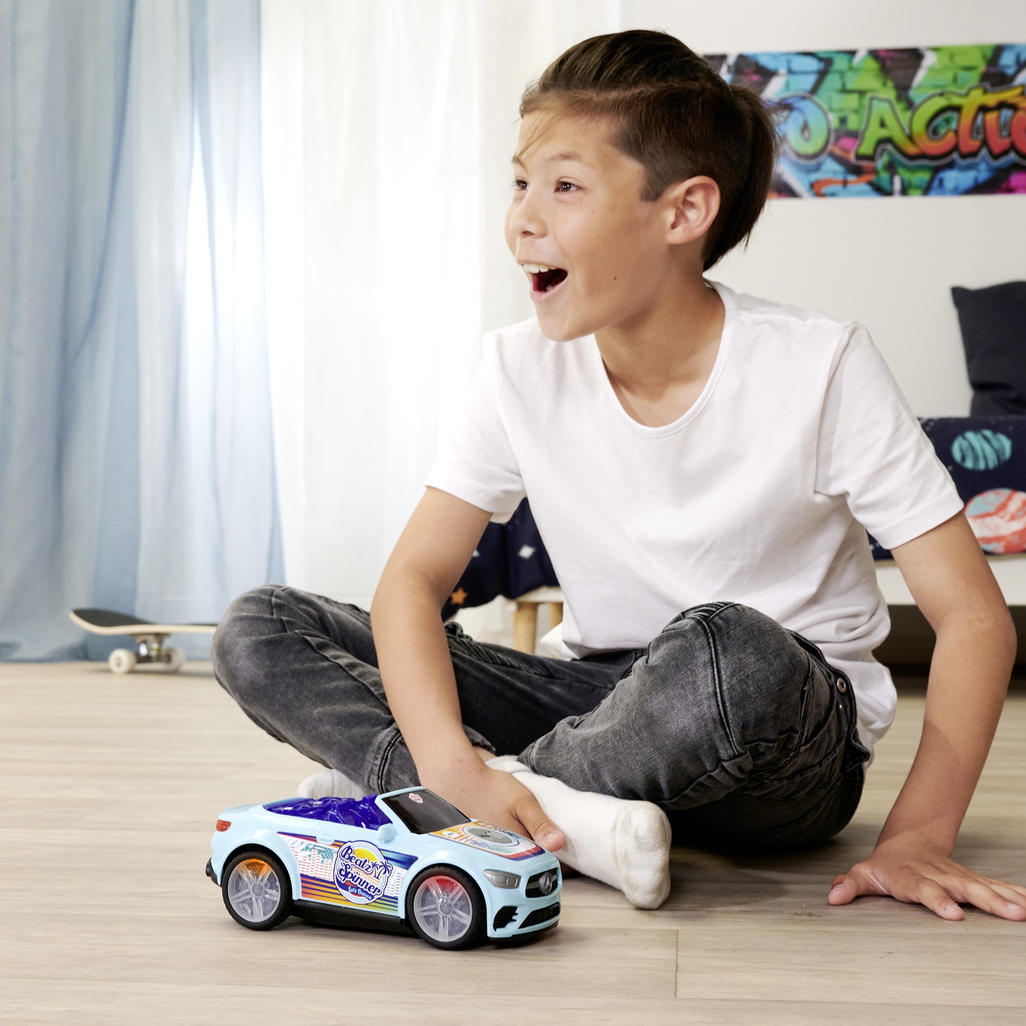 Vehículo de juguete Mercedes Clase E Beat Spinner Streets'n Beatz Dickie Toys 9