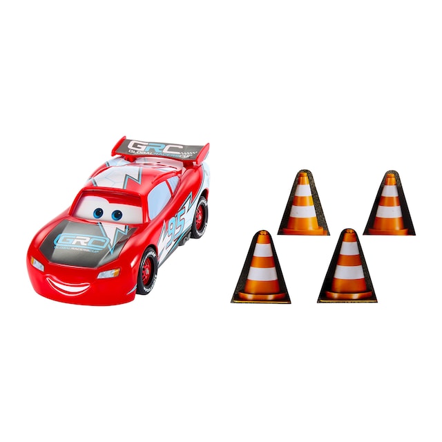 Coche de juguete Global Racers Cup Rayo McQueen Derrapa y Corre Disney Pixar Cars Mattel