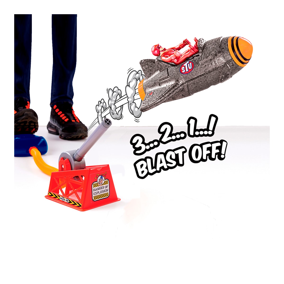 Cohete Sky Comet Stu Stuntman Bandai 4