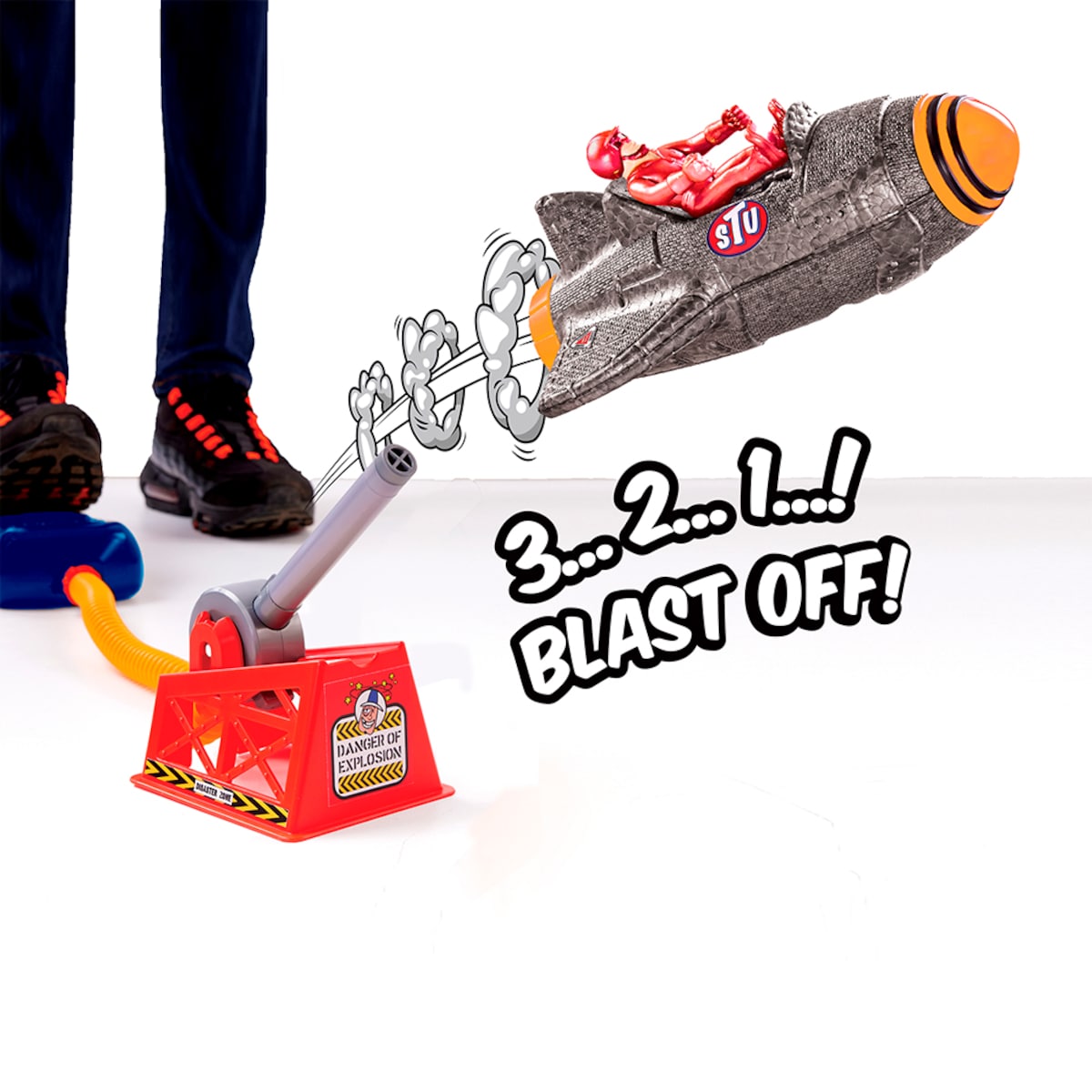 Cohete Sky Comet Stu Stuntman Bandai 5