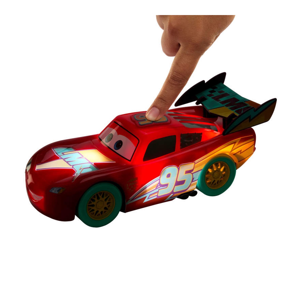 Imagen 2 de Vehículo a escala 1:10 Disney Pixar Cars Rayo McQueen Cars Mattel