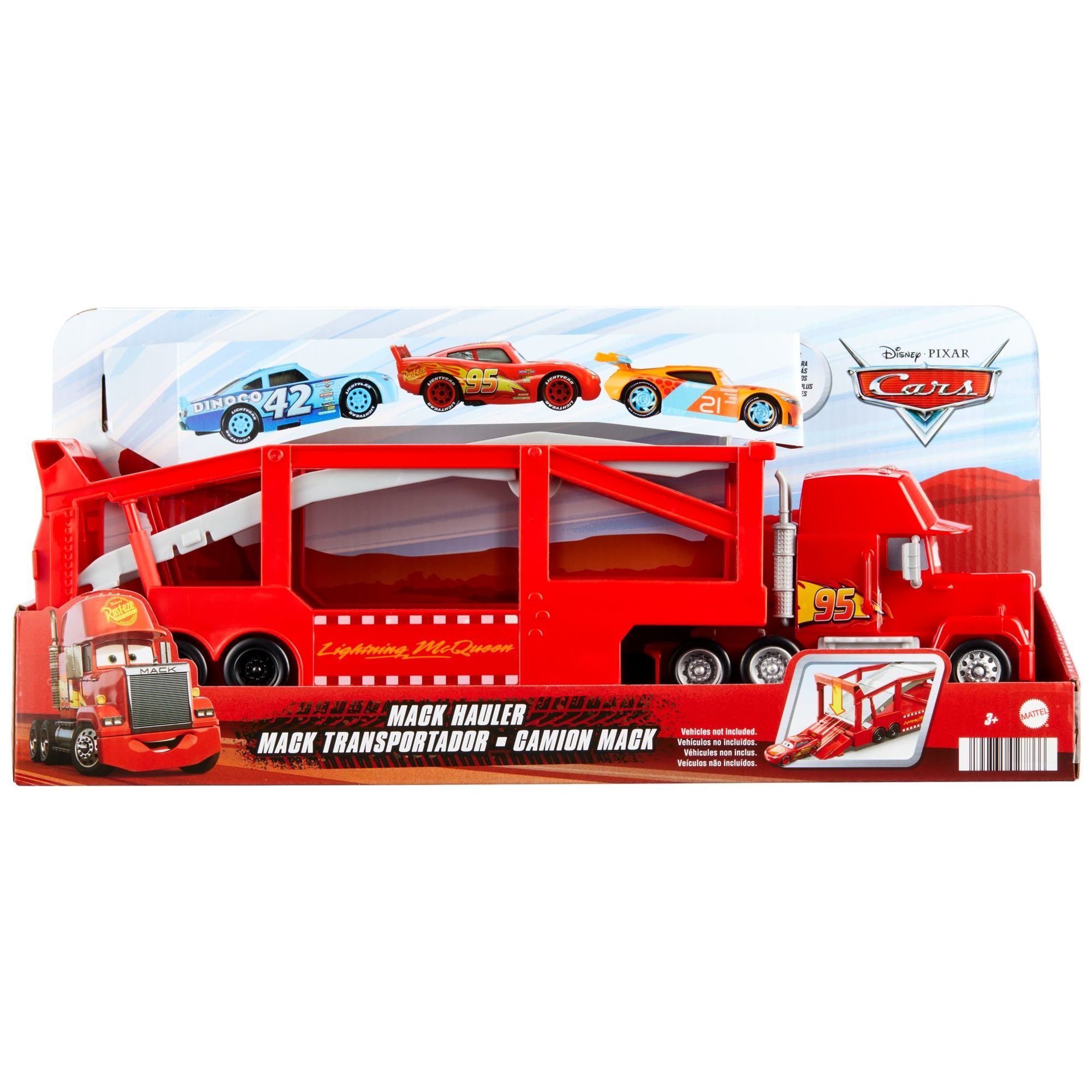 Pista para coches de juguete plegable Camión Mack Mattel 6