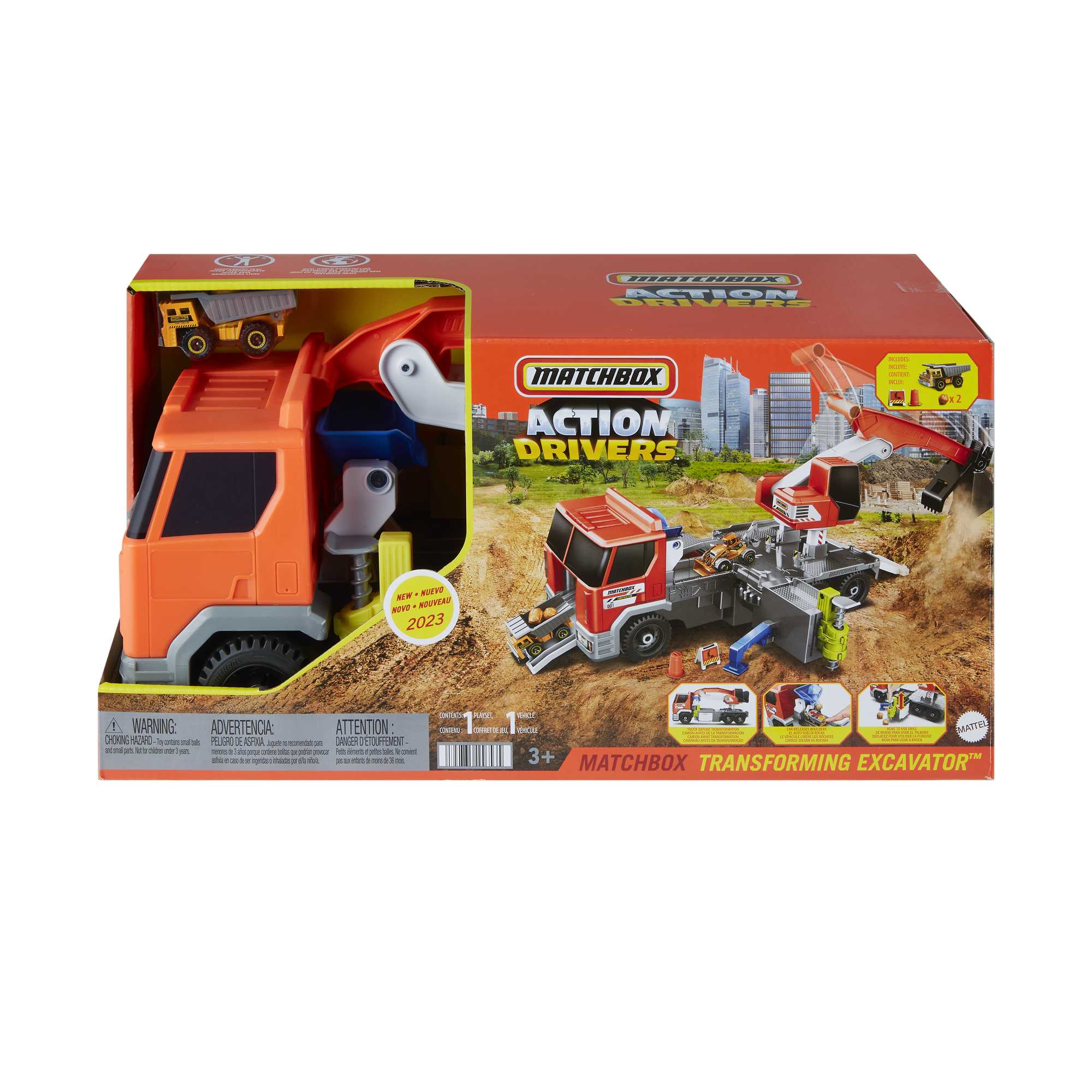Camión excavadora surtido Action Drivers Matchbox 7