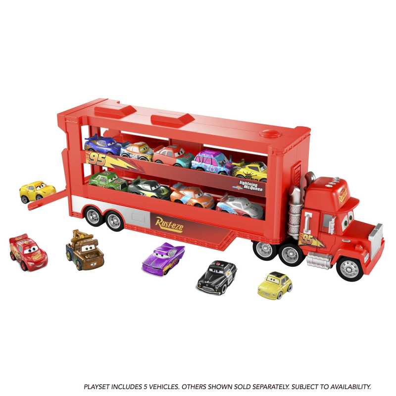 Bundle Camión + 5 coches de juguete Mini Mack Cars Mattel 3